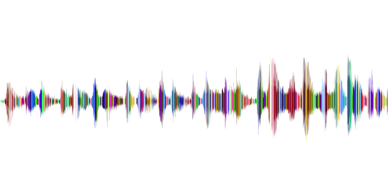 forme onde audio couleur